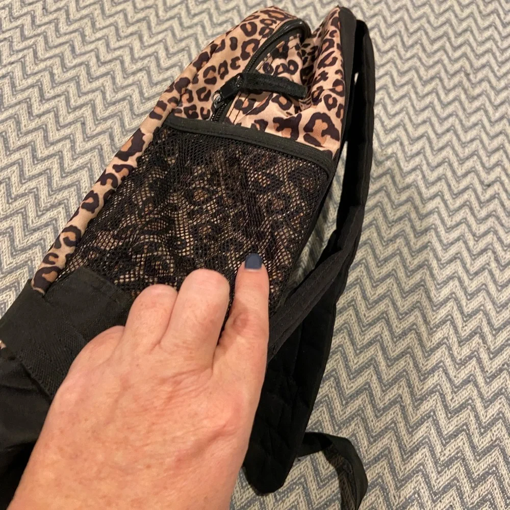 The Children’s Place Leopard Print Backpack with Glitter Heart